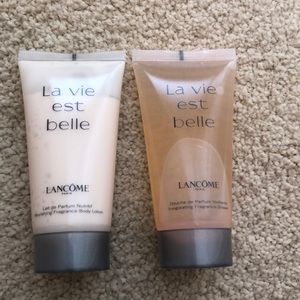 NEW Lancôme lotion and body wash set